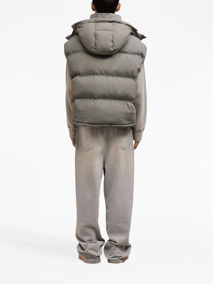 AMI-Paris-Sleeveless-Down-Jacket-Grey-5