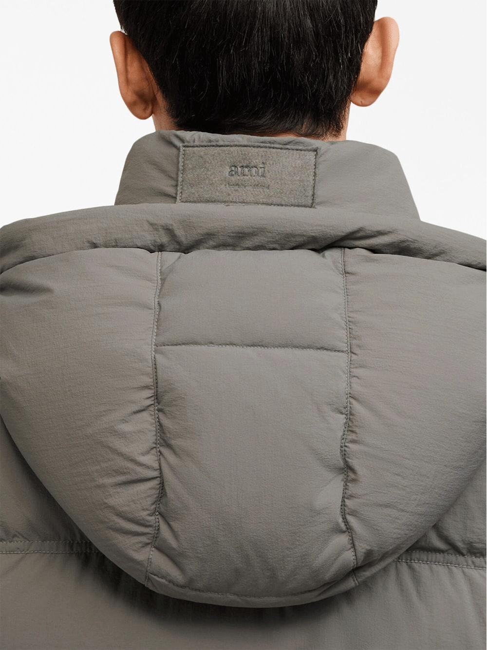AMI-Paris-Sleeveless-Down-Jacket-Grey-6