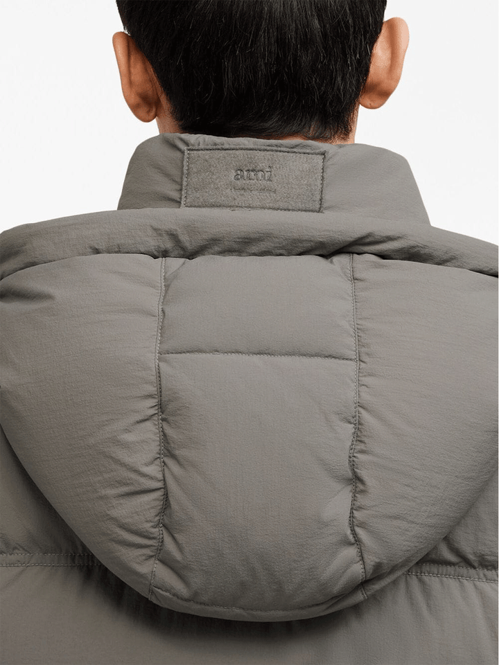 AMI-Paris-Sleeveless-Down-Jacket-Grey-6