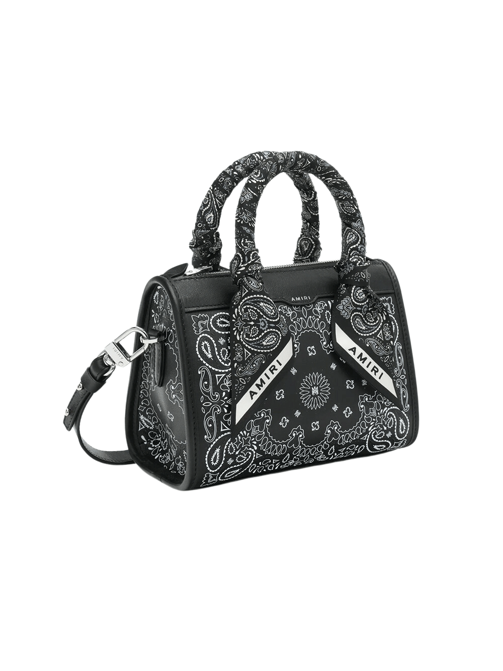 AMIRI-Bandana-Micro-Triangle-Handbag-Black-2