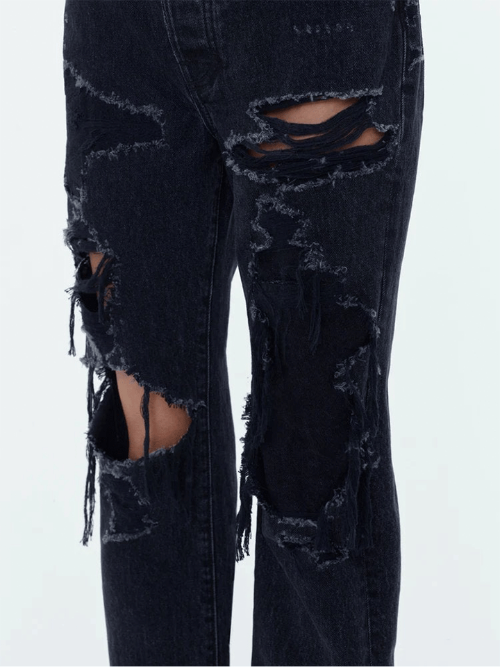 AMIRI-Distressed-Straight-Jeans-Black-7