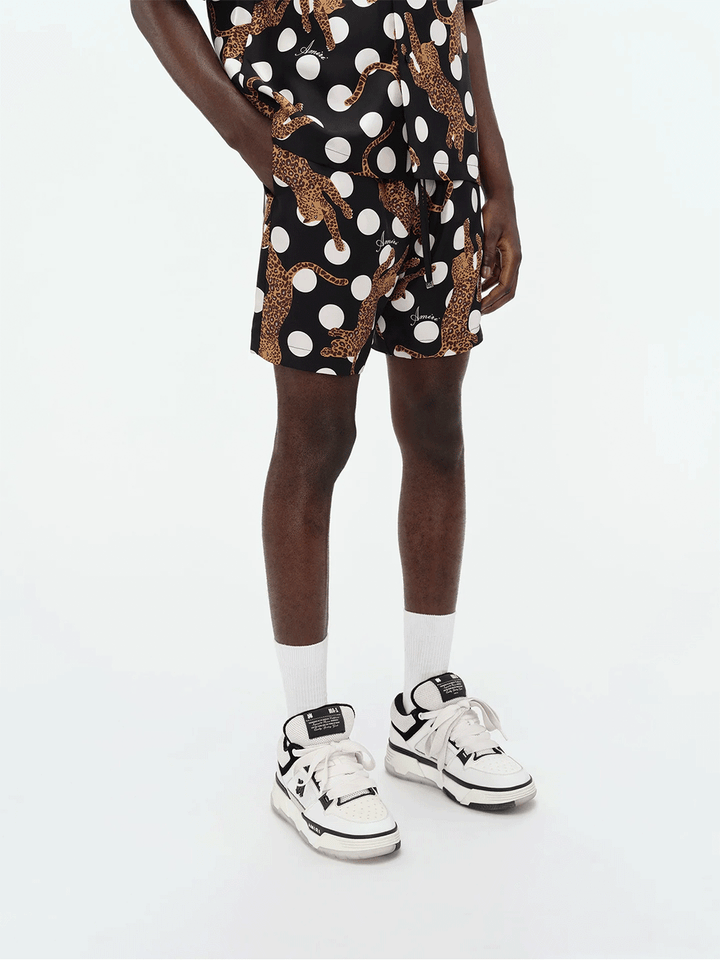 AMIRI-Leopard-Polka-Dots-Silk-Shorts-Black-3