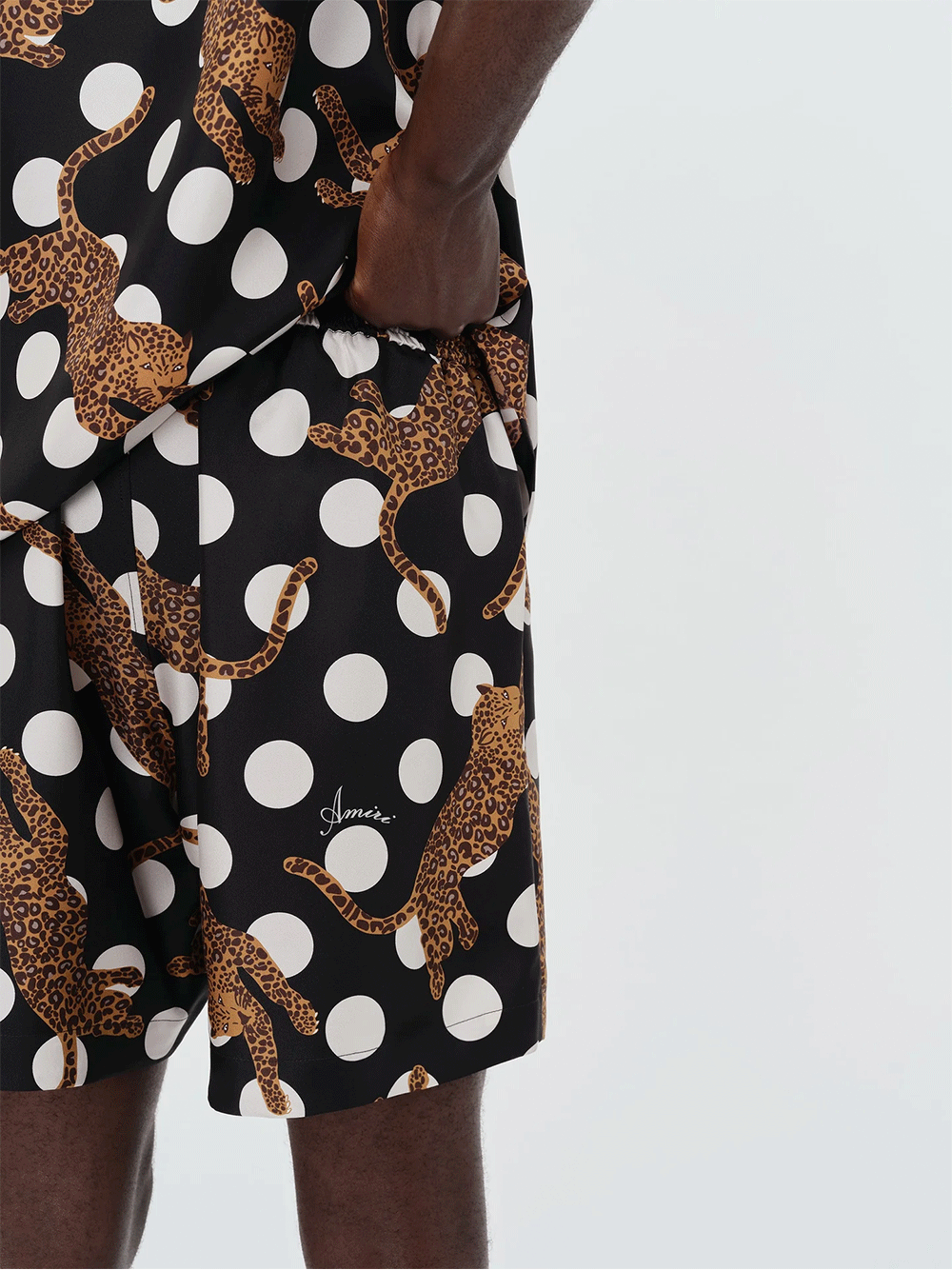 AMIRI-Leopard-Polka-Dots-Silk-Shorts-Black-6