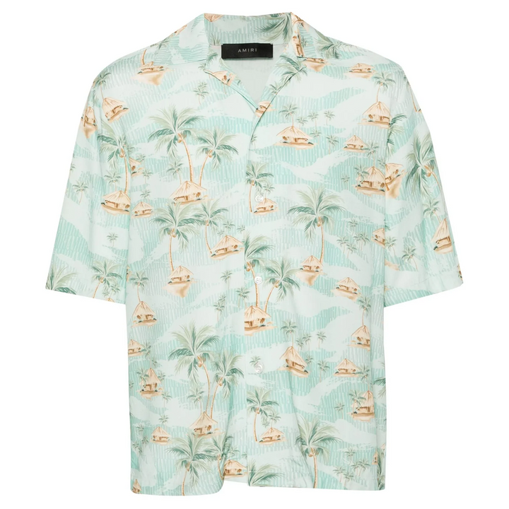 Amiri Repeat Palm Camp Shirt