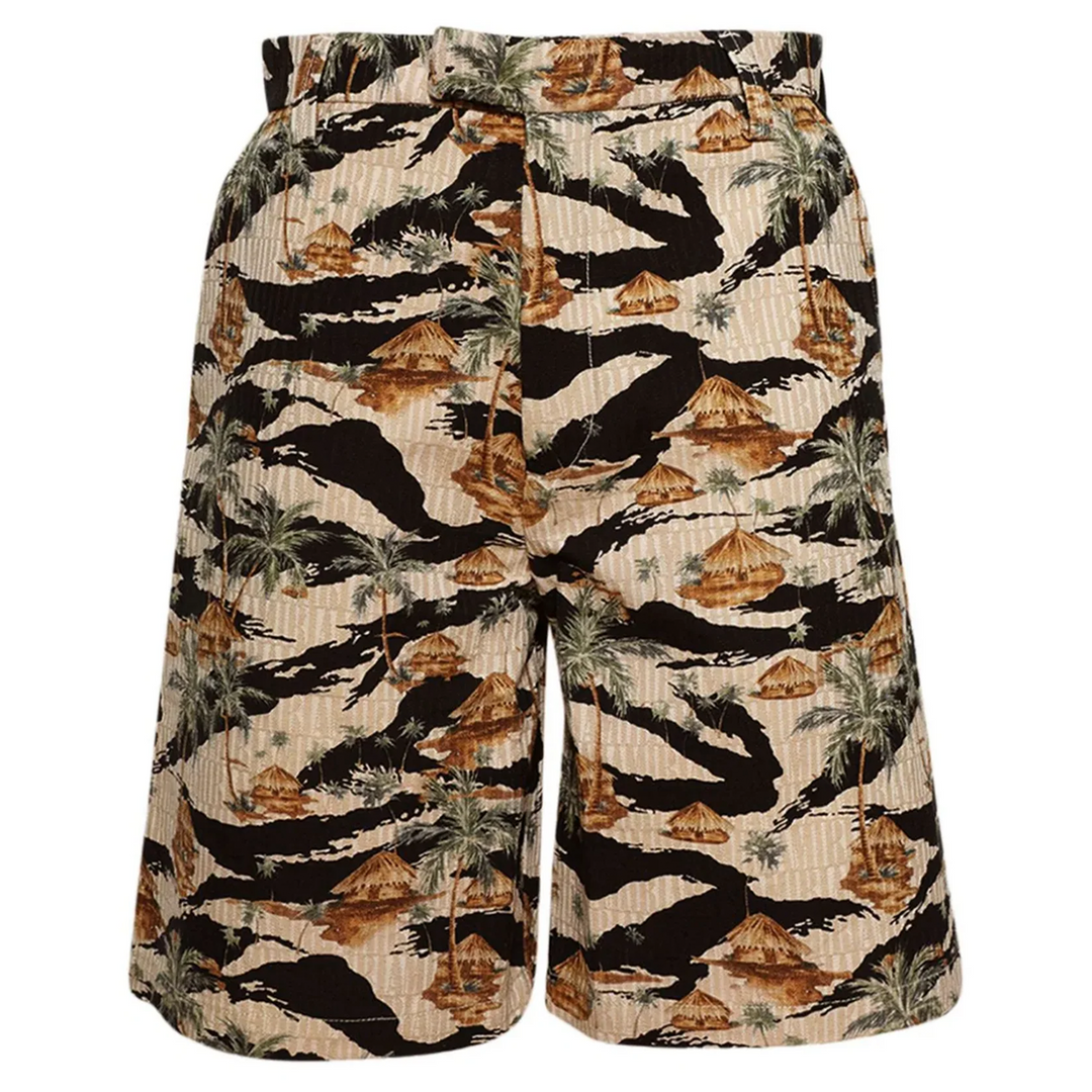 Amiri Repeat Palm Skater Shorts