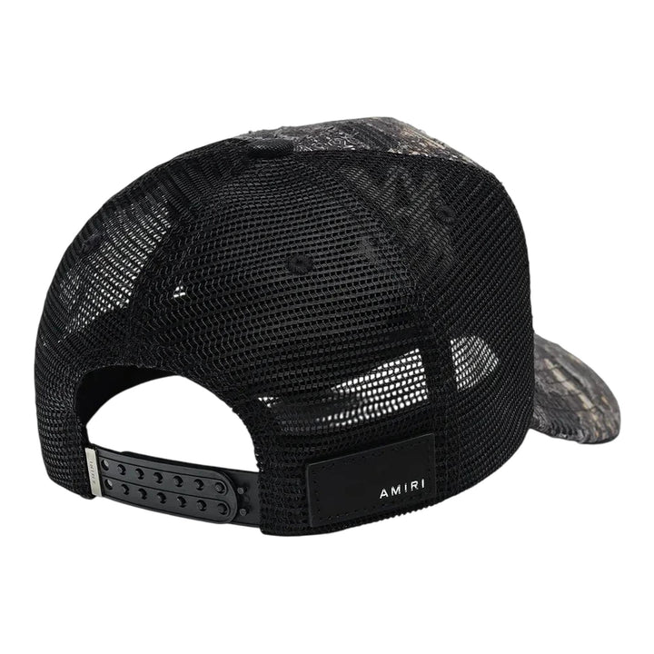 Club21 - AMIRI - Bandana Repair Trucker Hat - HATS - Black