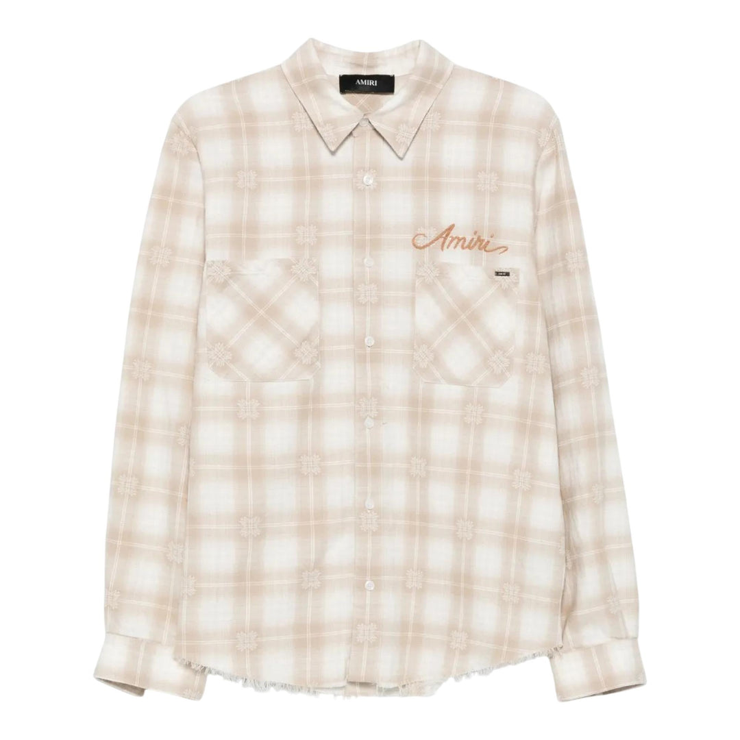 Club21 - AMIRI - Bleach Bandana Patch Flannel - SHIRTS - Beige