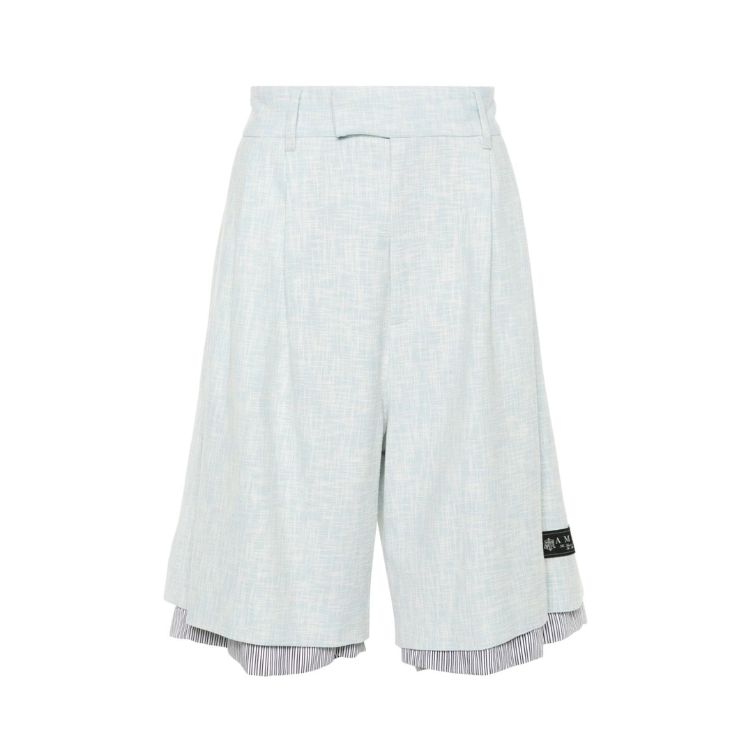 AMIRI_Cross_Hatch_Layered_Skater_Shorts-Greyishblue