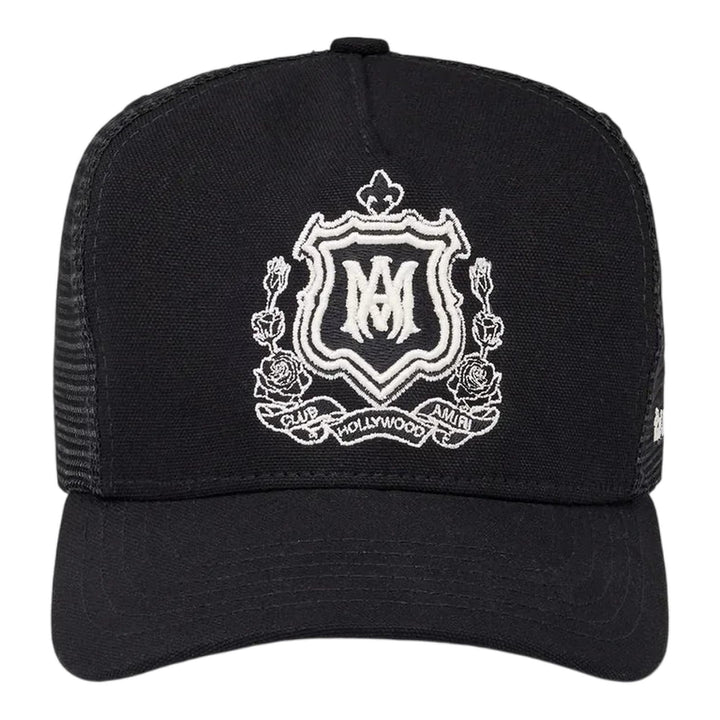 Club21 - AMIRI - Ma Crest Trucker Hat - HATS - Black