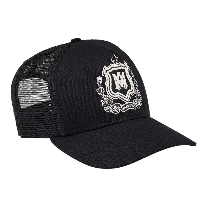 Club21 - AMIRI - Ma Crest Trucker Hat - HATS - Black