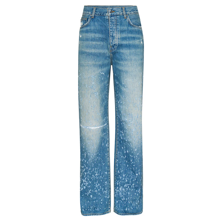 獵槍式寬鬆牛仔褲