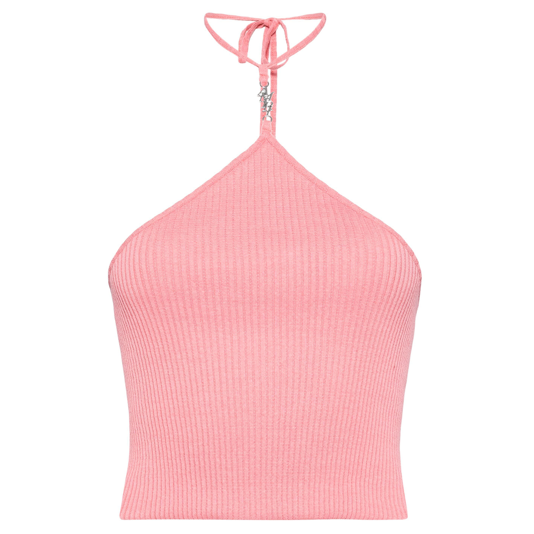 AMIRI_Stacked_Halter_Top_Pink