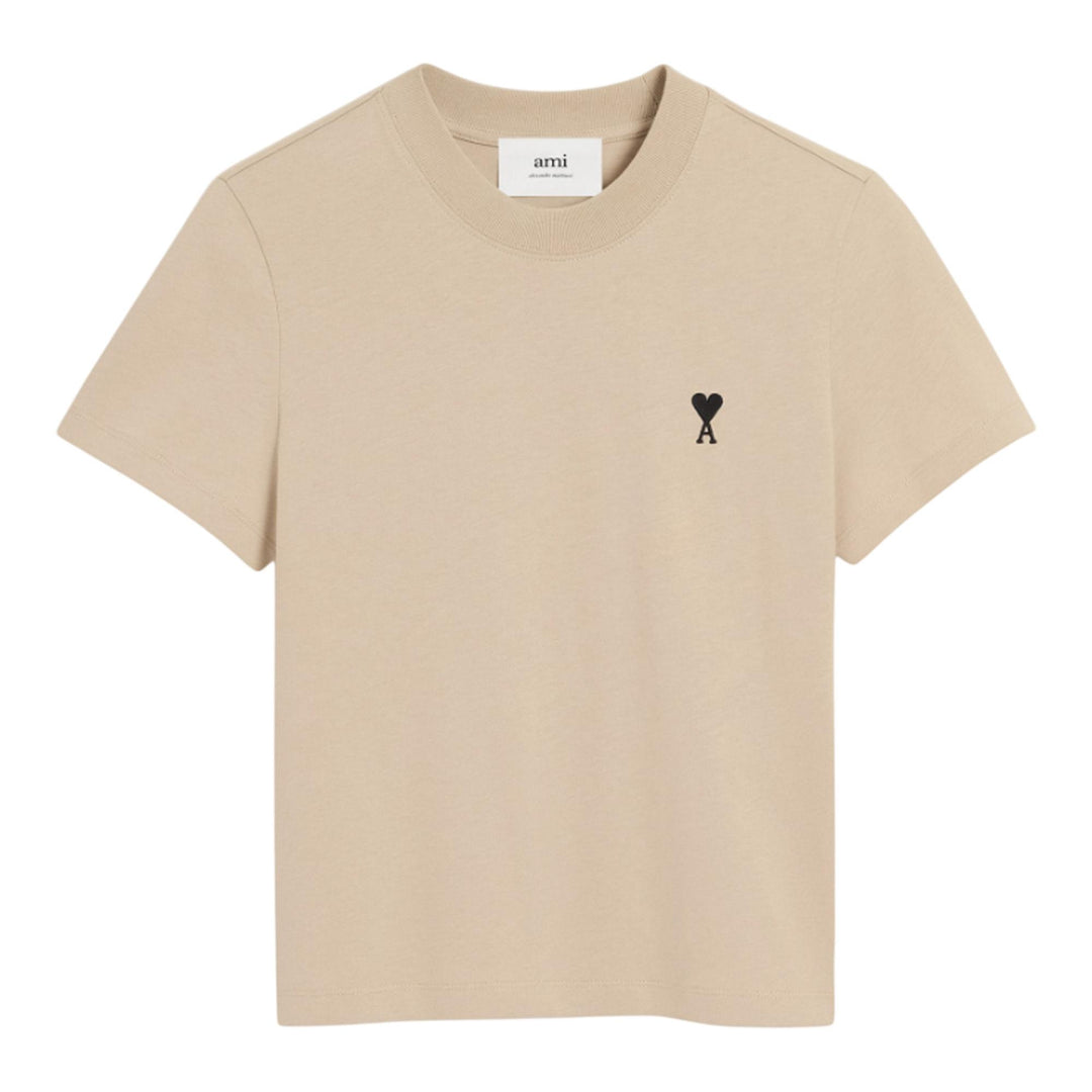 Club21 - AMI - ADC Cropped T-Shirt - TEES - Beige