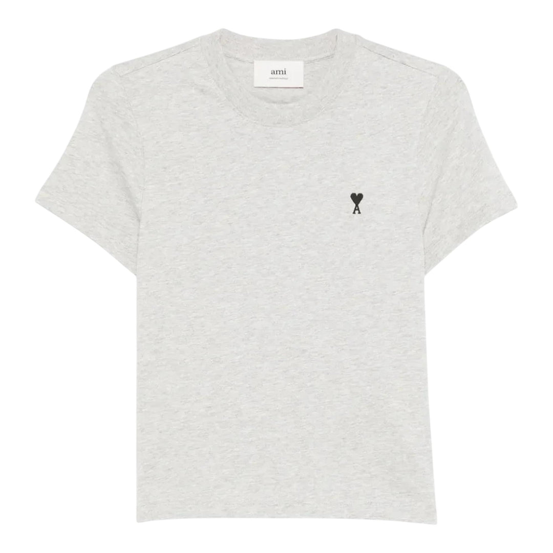 Club21 - AMI - ADC Cropped T-Shirt - TEES - Light Grey