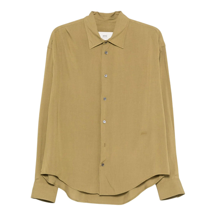 Club21 - AMI - AMI Boxy Shirt - SHIRTS - Khaki