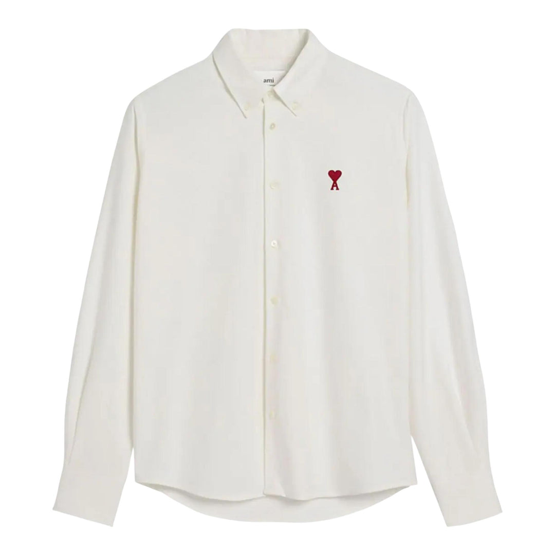 AMI_Ami_De_Coeur_Classic_Fit_Shirt_White