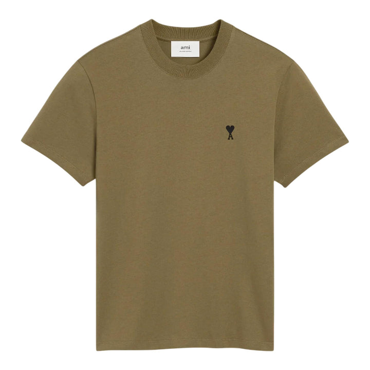 Club21 - AMI - Black Ami De Coeur T-Shirt - TEES - Olive