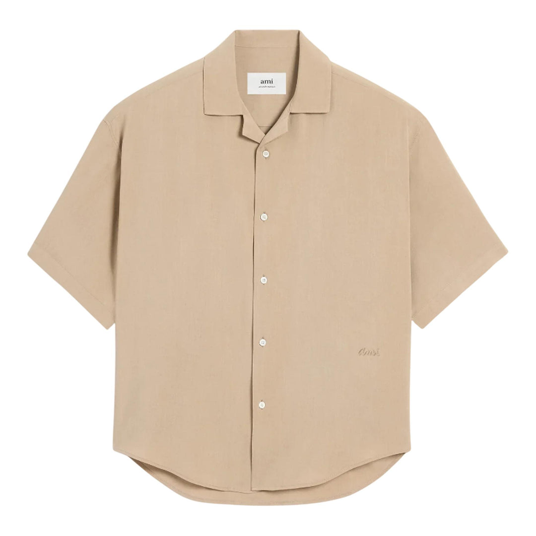 Club21 - AMI - Camp Collar Shirt - SHIRTS - Beige