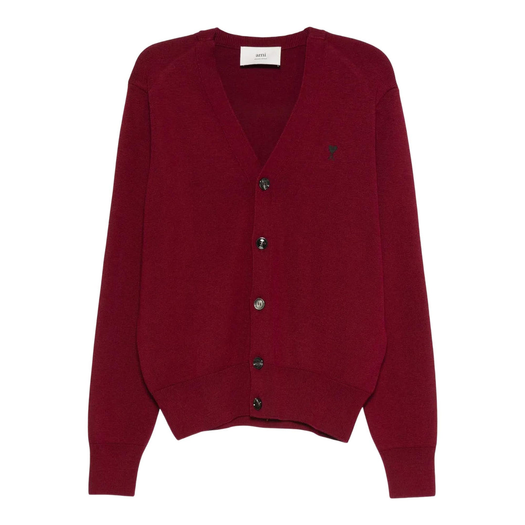 Club21 - AMI - Cardigan With ADC - CARDIGANS - Red