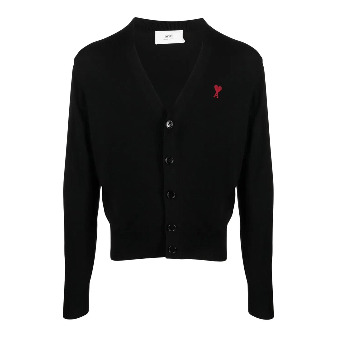 Club21 - AMI - Cardigan With Adc - CARDIGANS - Black