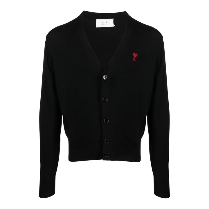 Club21 - AMI - Cardigan With Adc - CARDIGANS - Black