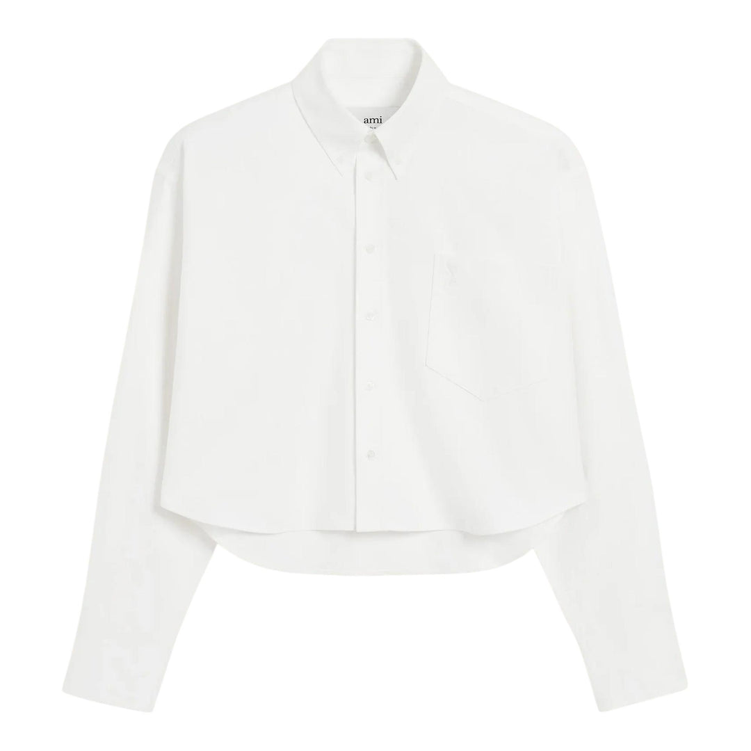 Club21 - AMI - Chemise Cropped Shirt - SHIRTS - White