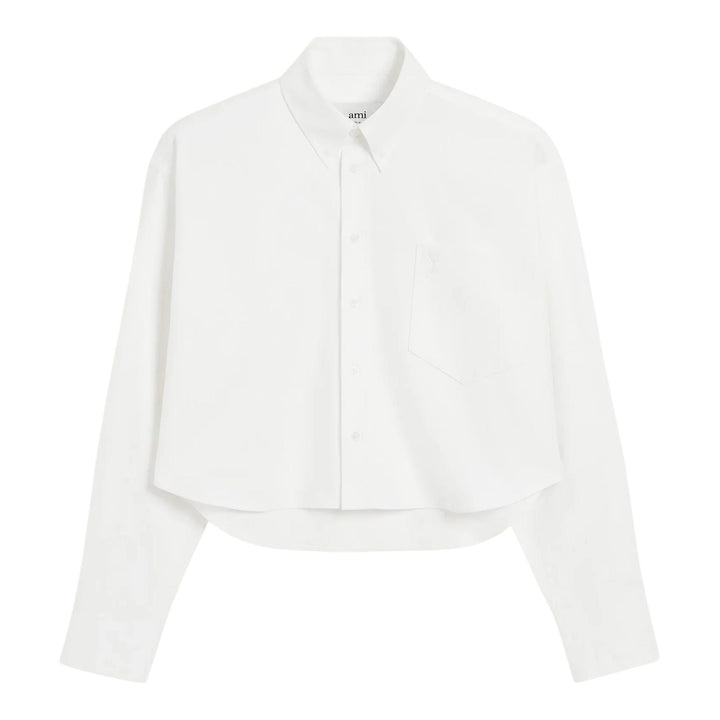 Club21 - AMI - Chemise Cropped Shirt - SHIRTS - White