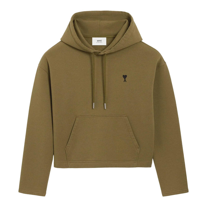 Club21 - AMI - Cotton ADC Hoodie - SWEATSHIRTS - Bronze
