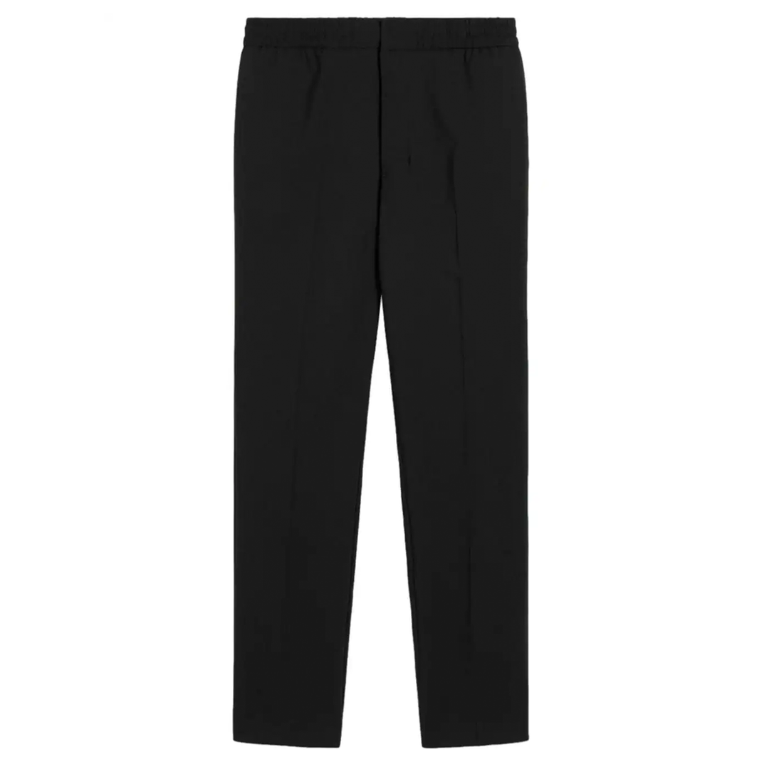 AMI_Elasticated_Waist_Pants_Black