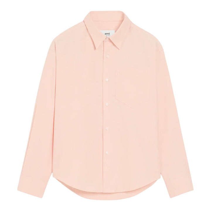 Club21 - AMI - Embossed ADC Boxy Shirt - SHIRTS - Pink