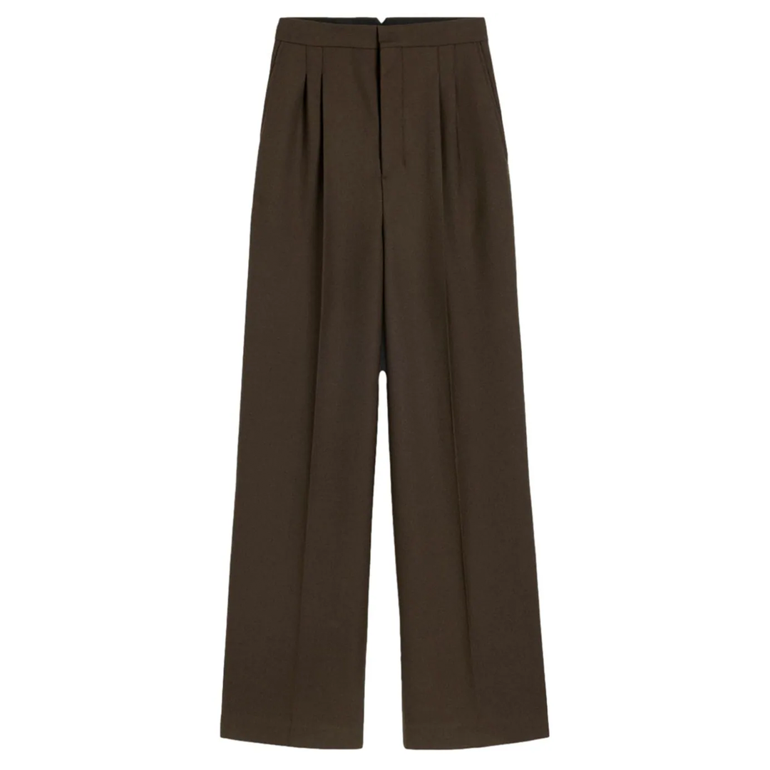 AMI_High_Waist_Large_Trousers_Darkbrown