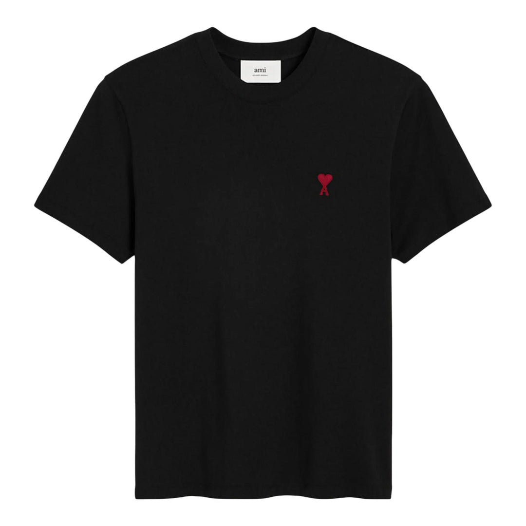 Club21 - AMI - Red Ami De Coeur T-Shirt - TEES - Black