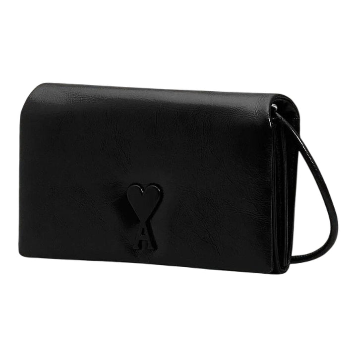 Club21 - AMI - Wallet On Strap - HANDBAGS - Black