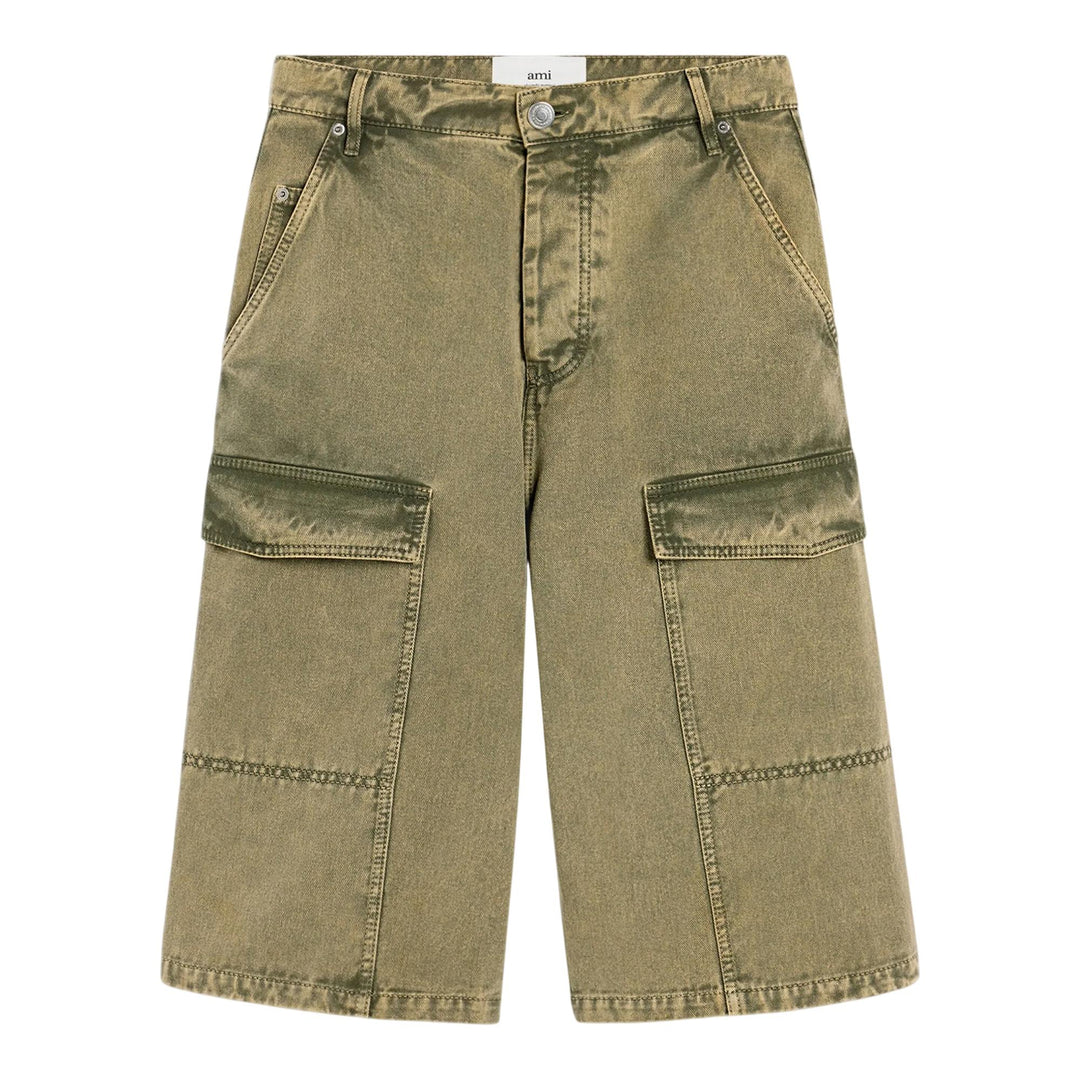 Club21 - AMI - Wide Fit Cargo Bermuda - SHORTS - Khaki