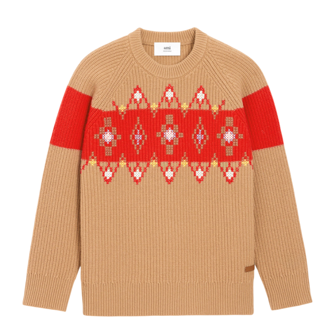 Xmas Oversized Round Collar Sweater