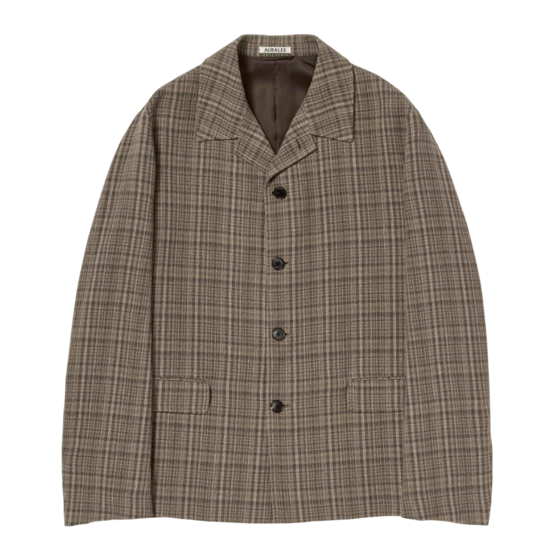 Silk Linen Nep Check Jacket