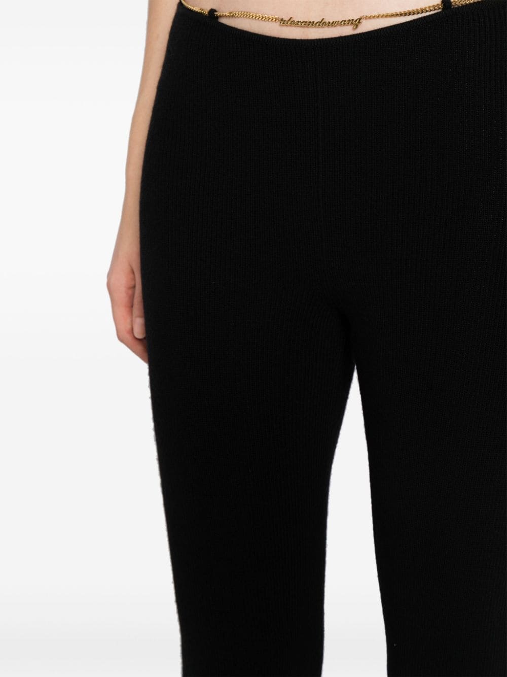 Alexander-Wang-Boot-Leg-Pants-With-Logo-Waist-Black-5