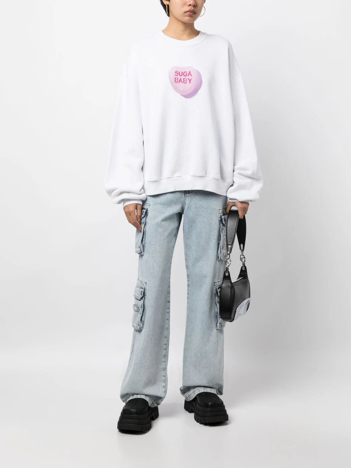 Alexander Wang Crewneck Sweatshirt White 2