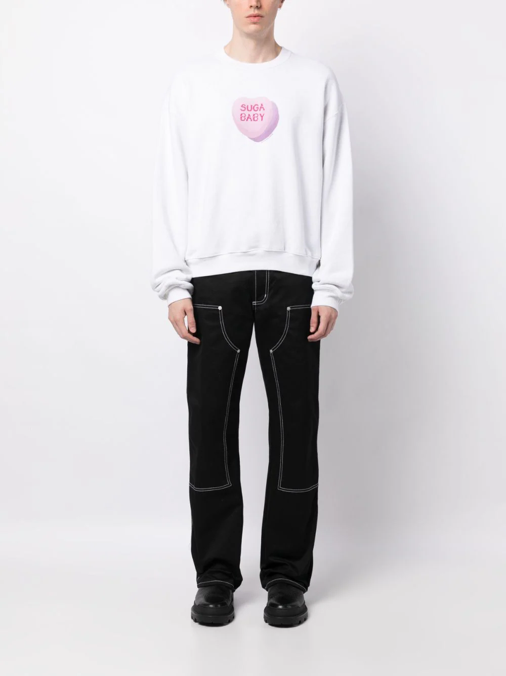 Alexander Wang Crewneck Sweatshirt White 3