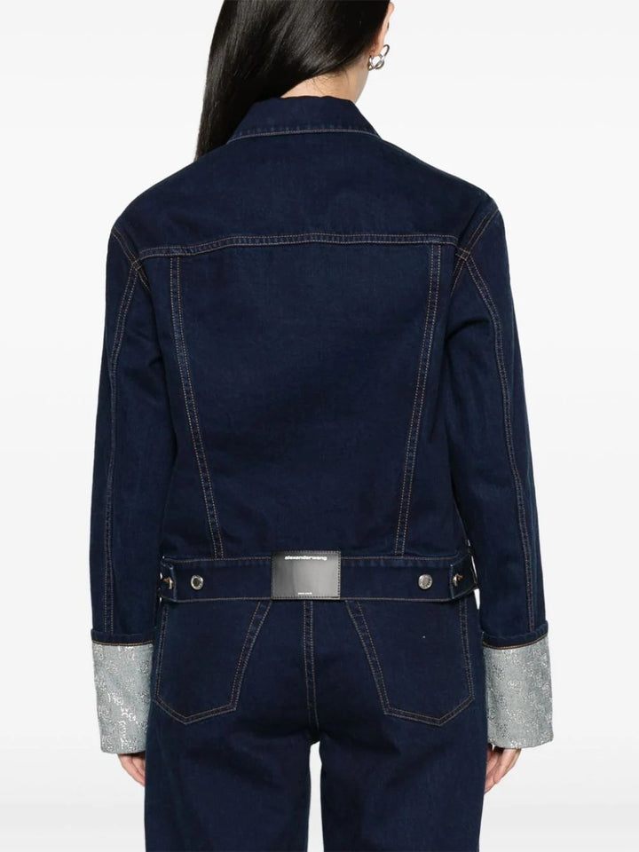 Alexander-Wang-Crystal-Cuff-Stacked-Wang-Jacket-Blue-4