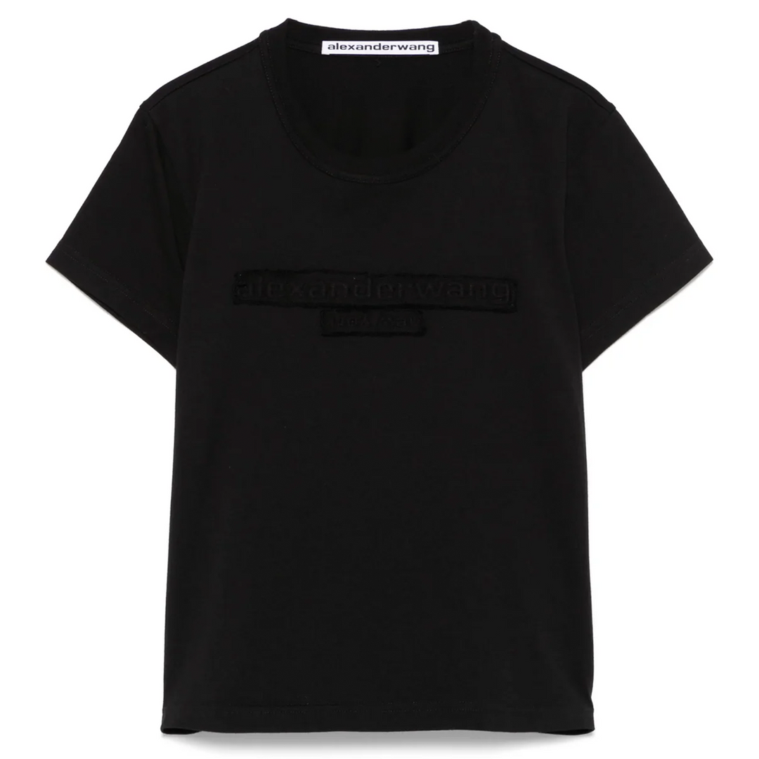 Distressed Logo Shrunken Tee