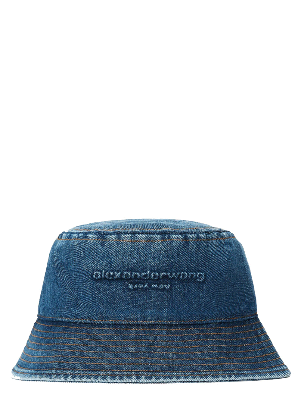 Alexander-Wang-Embossed-Denim-Bucket-Hat-Blue-1