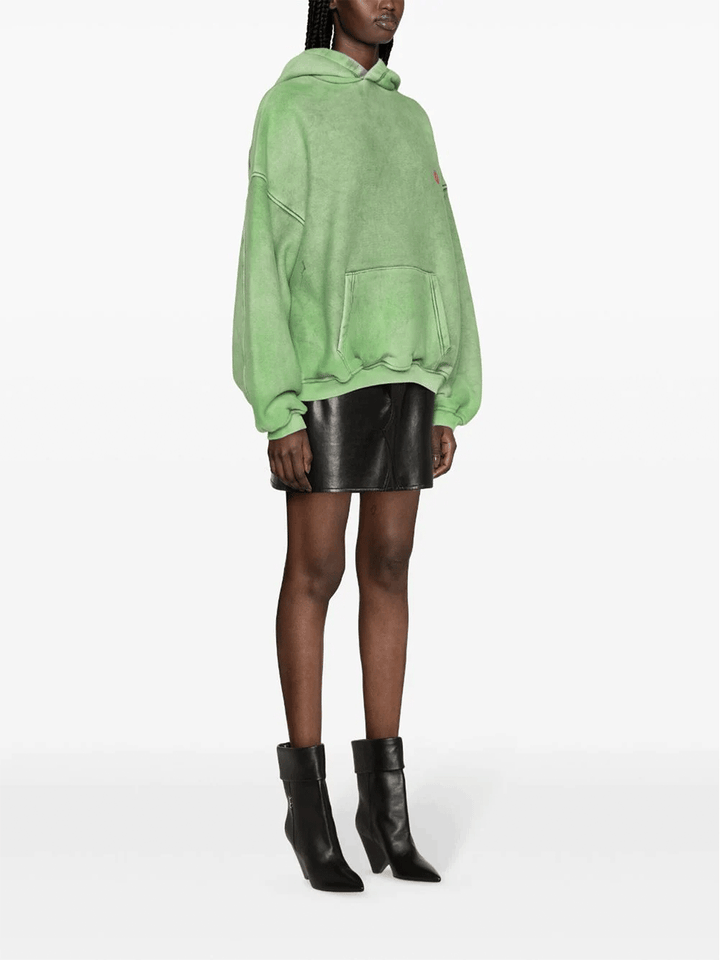 Alexander-Wang-Hooded-Sweatshirt-With-Apple-Logo-Green-3