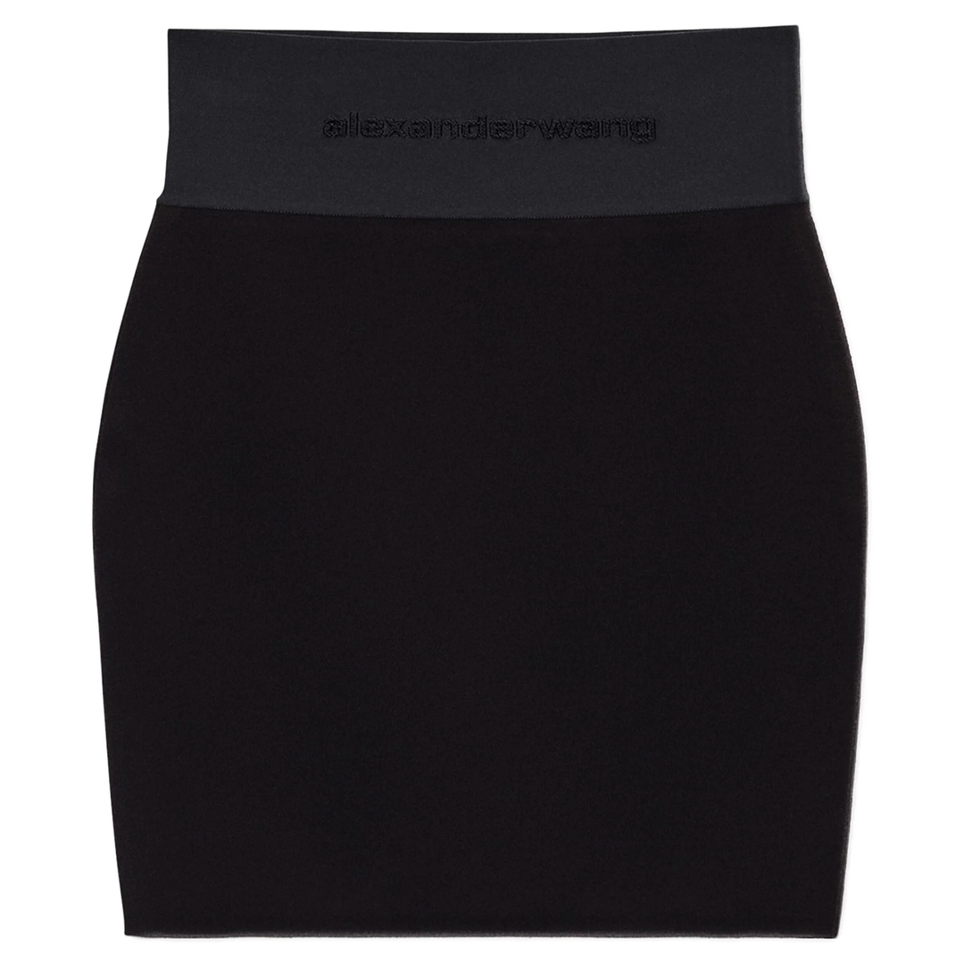 Miniskirt With Logo Elastic