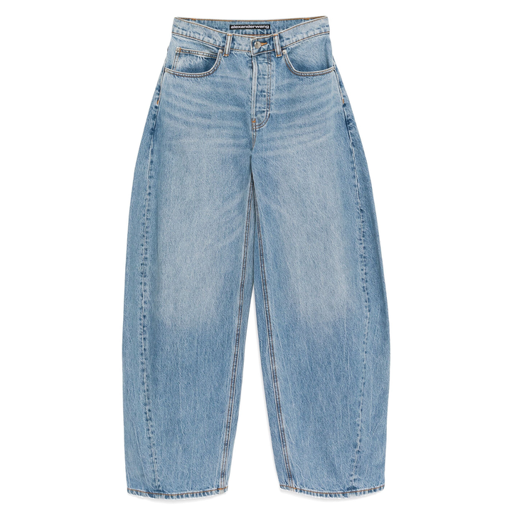 Oversized Rounded Low Rise Loose Fit Jeans