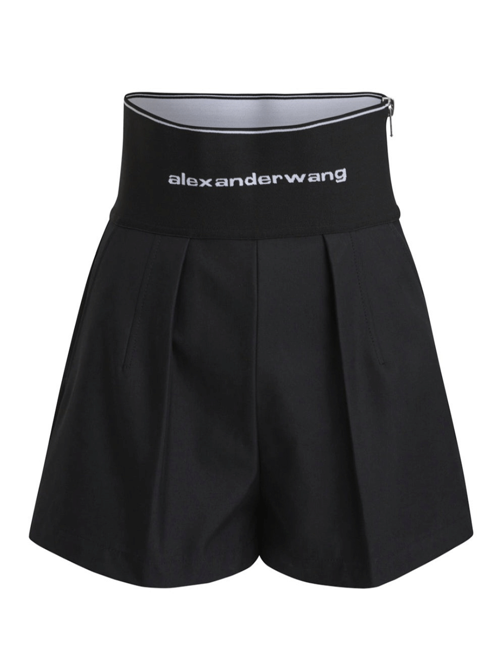 Alexander-Wang-Safari-Short-With-Exposed-Zipp-Black-1