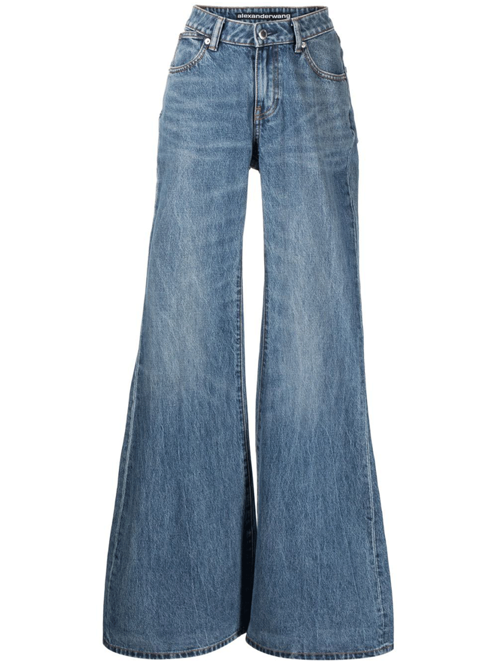 Alexander-Wang-Scoop-Front-Flare-Jean-Blue-1