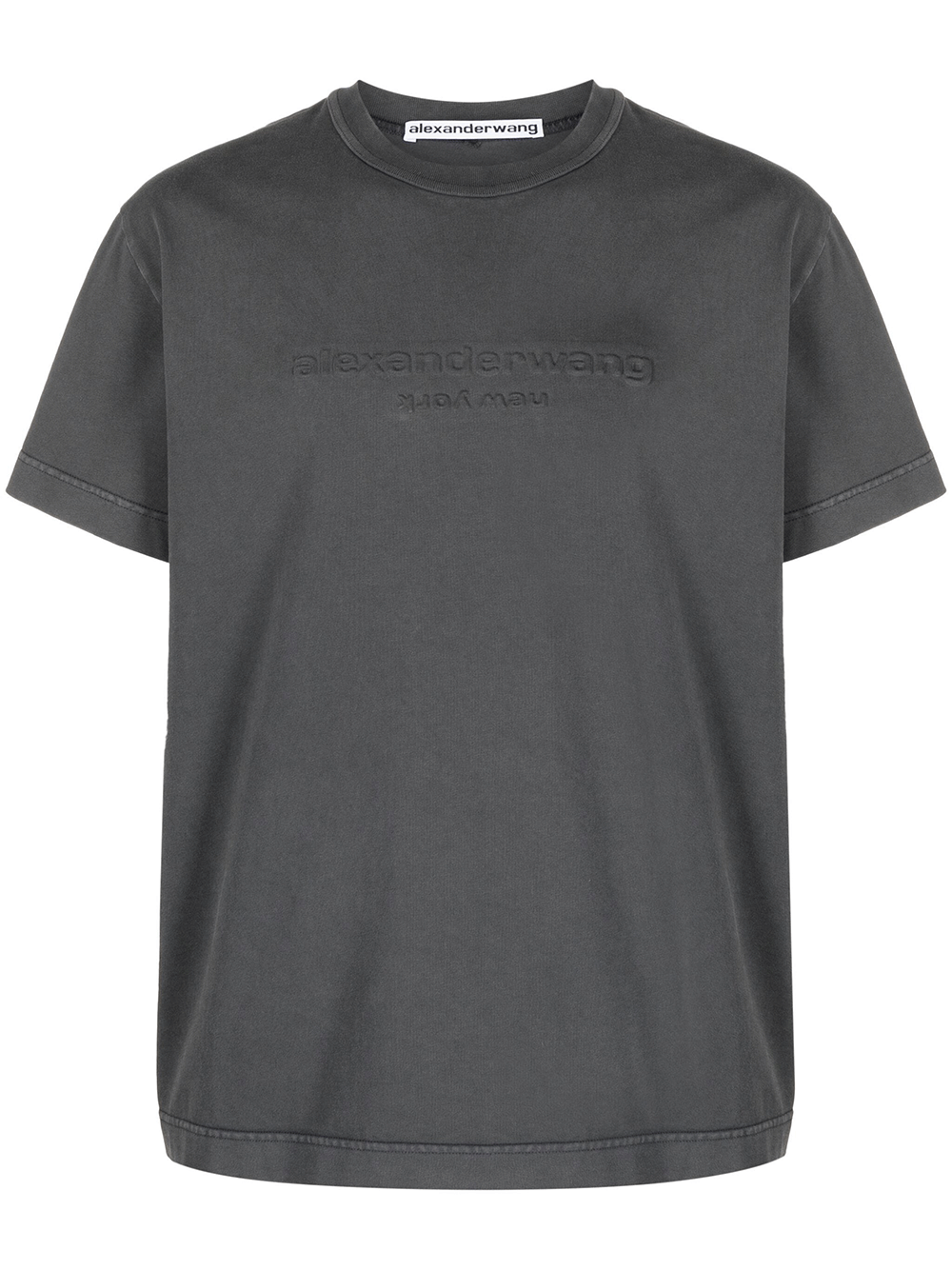 Alexander-Wang-Short-Sleeve-Tee-With-Acid-Wash-Women-Grey-1