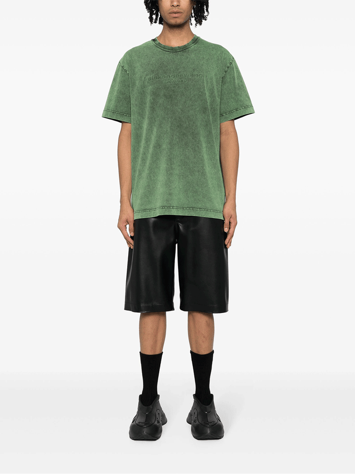 Alexander-Wang-Short-Sleeve-Tee-With-Bi-Color-Men-Green-2