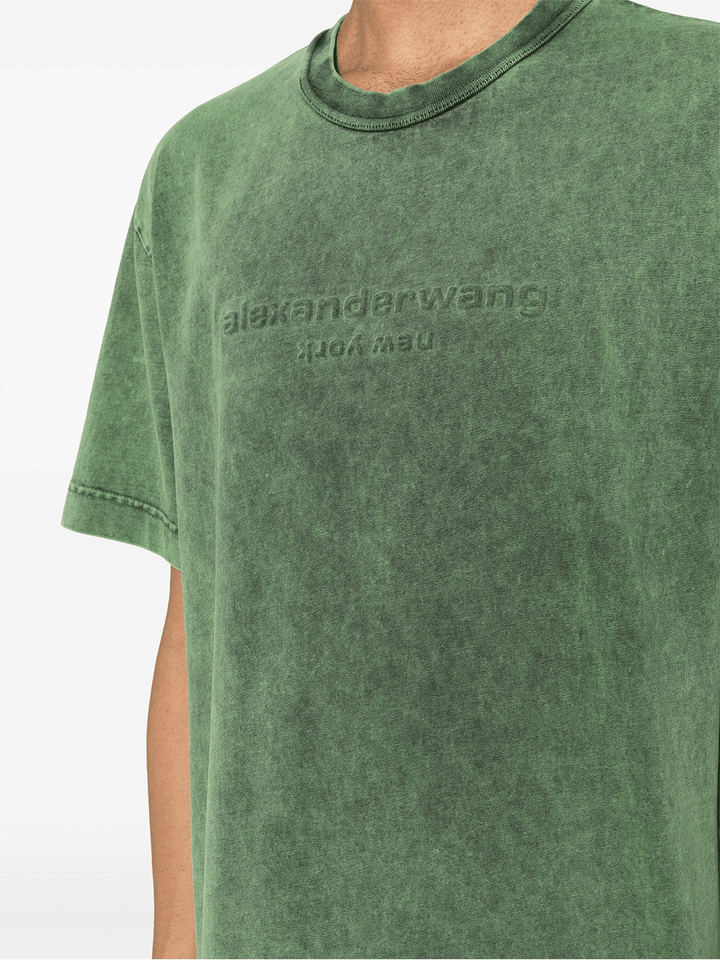 Alexander-Wang-Short-Sleeve-Tee-With-Bi-Color-Men-Green-5